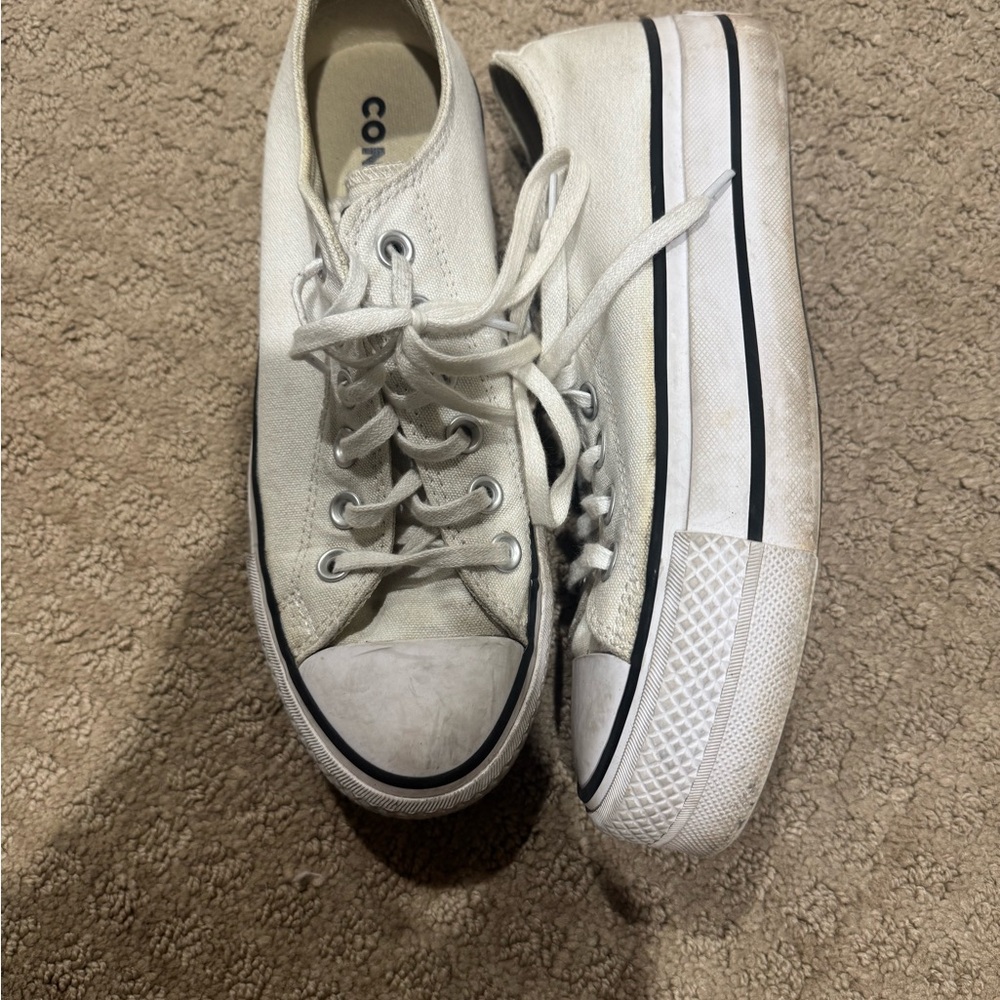 Platform White Converse